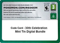Code Card - 30th Celebration Mini Tin digital bundle