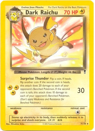 Dark Raichu (WotC Legendary Collection)