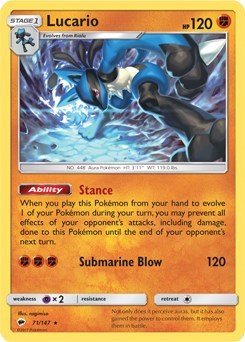 Lucario (Burning Shadows)