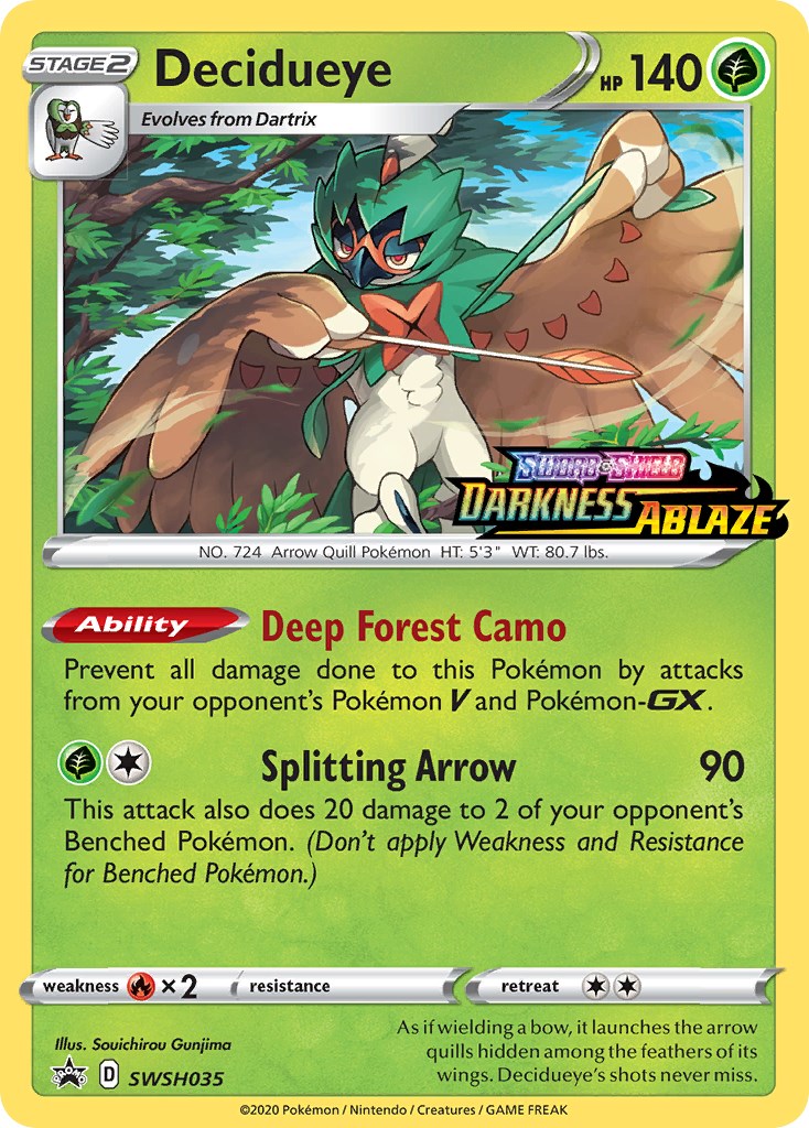 Decidueye (Sword & Shield Promo Cards Stamped)