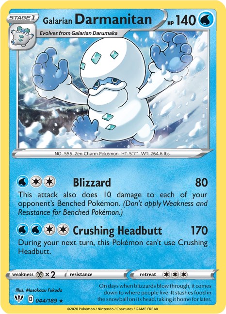 Galarian Darmanitan (Cracked Ice Holo)