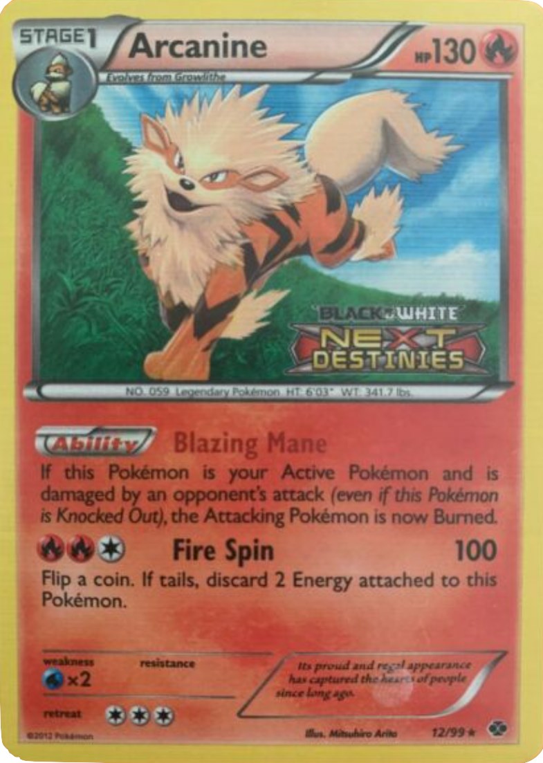 Arcanine (Next Destinies Stamped)