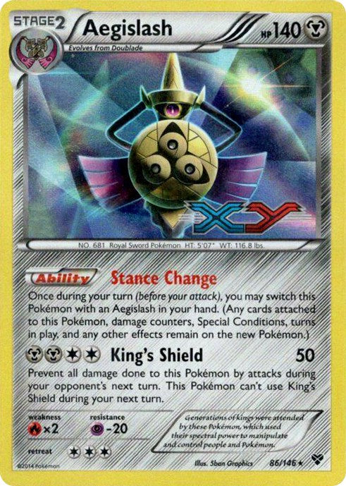 Aegislash (XY Base Set Stamped)