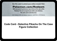 Code Card - Detective Pikachu On The Case Figure Collection
