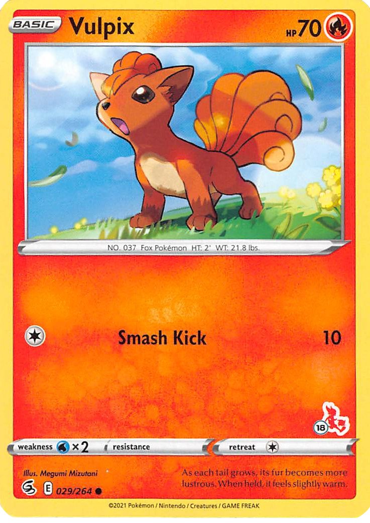 Vulpix (#18 Cinderace Stamped)