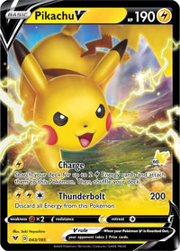 Pikachu V (#60 Pikachu Stamped)