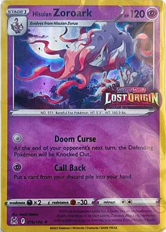 Hisuian Zoroark (Lost Origin Stamped)