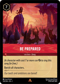 Be Prepared