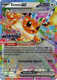 Eevee ex (Prismatic Evolutions Stamp)