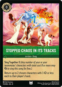 Stopped Chaos in Its tracks