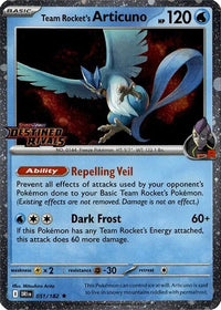Team Rocket's Articuno (Destined Rivals Stamp)