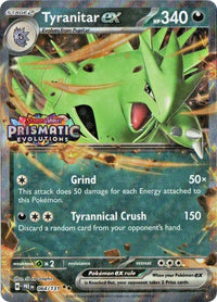 Tyranitar ex (Prismatic Evolutions Stamped)