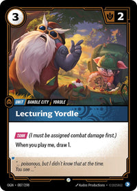 Lecturing Yordle