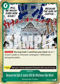 Because the Side of Justice Will Be Whichever Side Wins!! (Reprint)