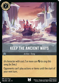 Keep the Ancient Ways