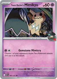 Team Rocket's Mimikyu