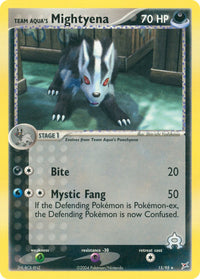 Team Aqua's Mightyena