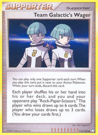Team Galactic's Wager