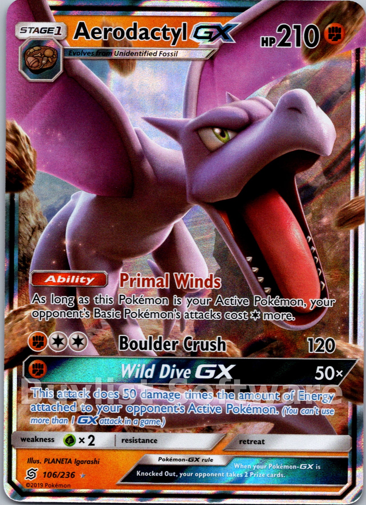 Aerodactyl GX
