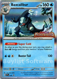 Baxcalibur (Scarlet & Violet Promo Cards Stamped)