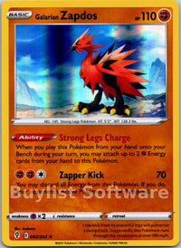 Galarian Zapdos
