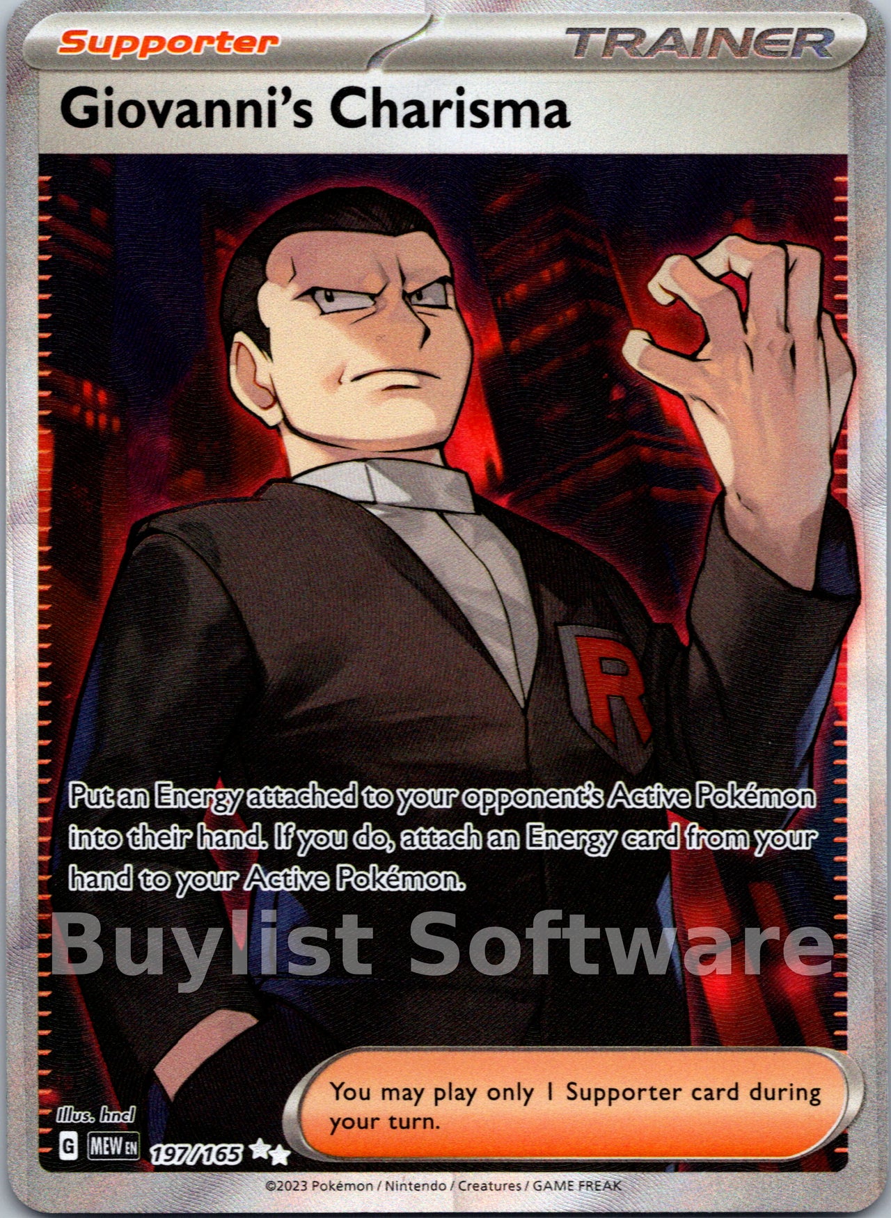 Giovanni's Charisma
