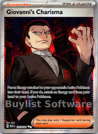 Giovanni's Charisma