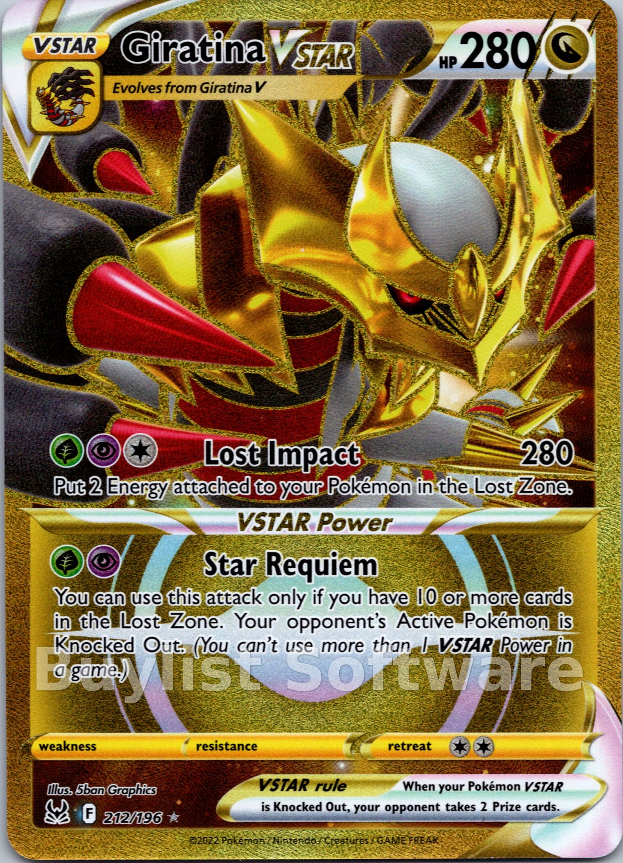 Giratina VSTAR (212)