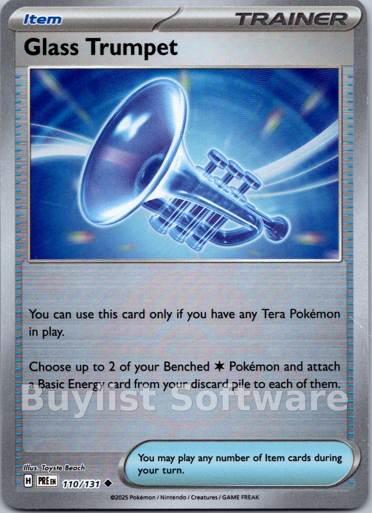 Glass Trumpet (Poke Ball Pattern)