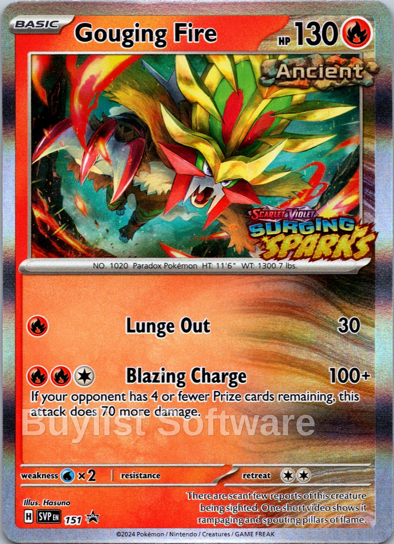Gouging Fire