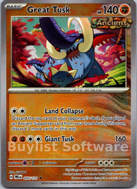 Great Tusk (Poke Ball Pattern)