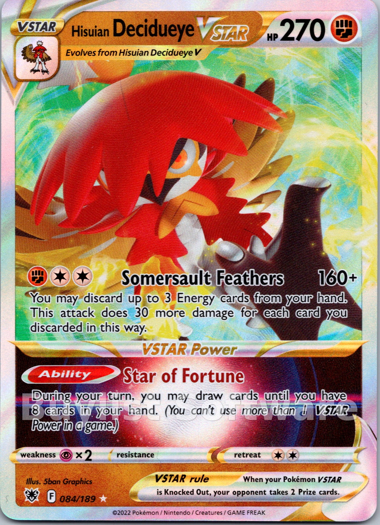 Hisuian Decidueye VSTAR