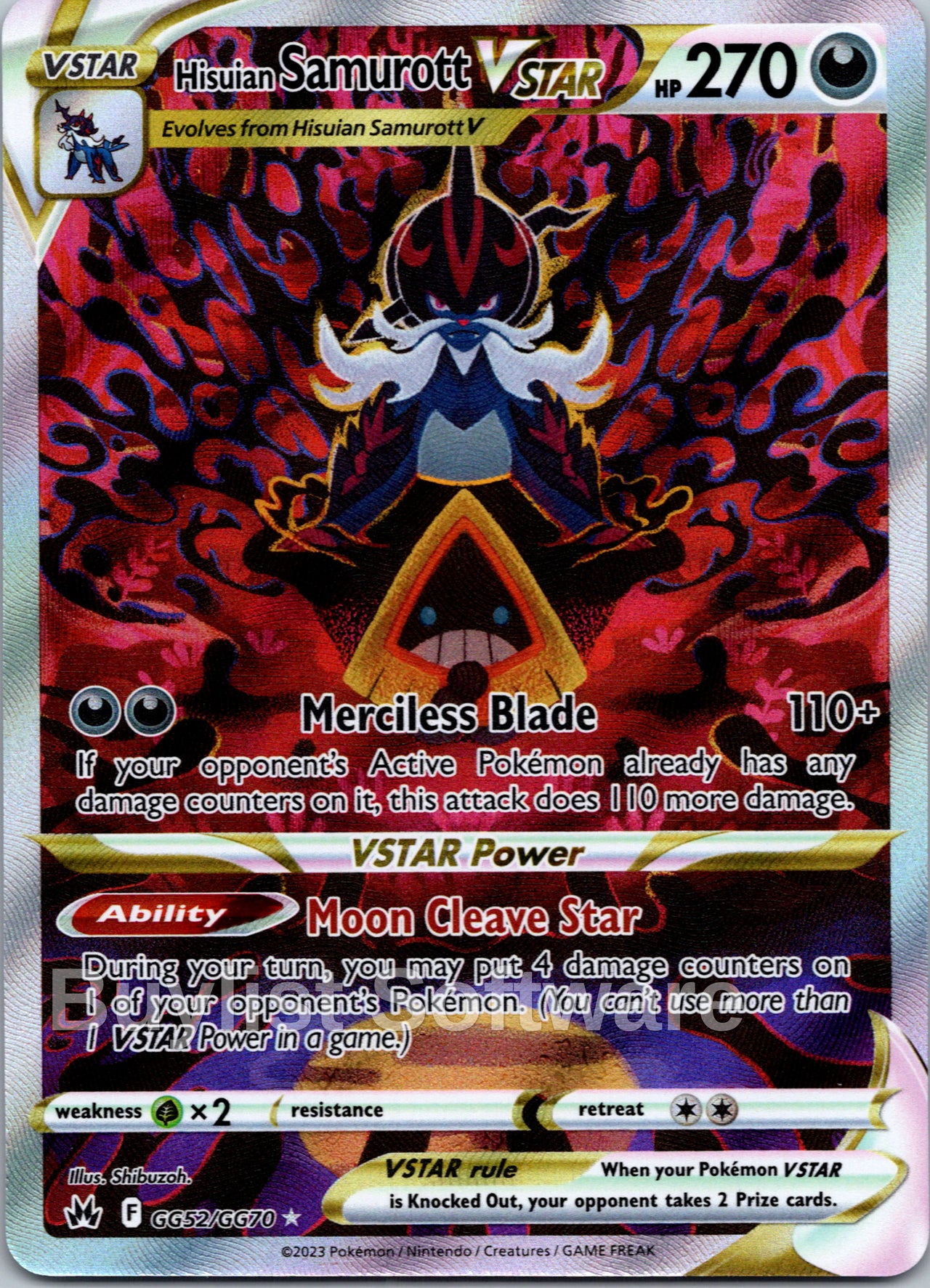 Hisuian Samurott VSTAR