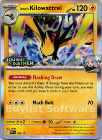 Iono's Kilowattrel (Scarlet & Violet Promo Cards Stamped)