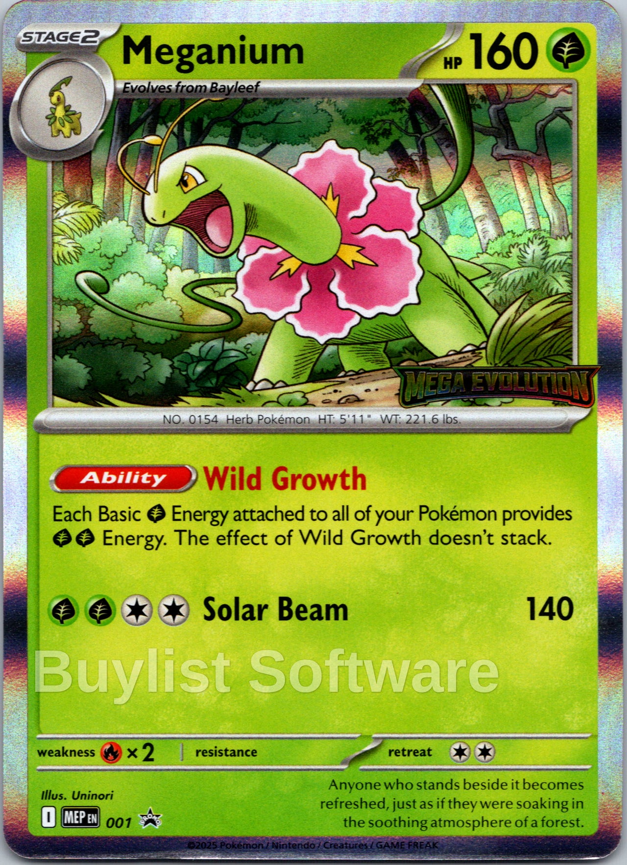 Meganium (Mega Evolution Stamped)