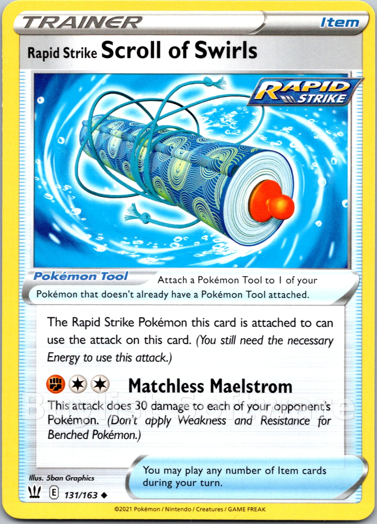 Rapid Strike Scroll of Swirls