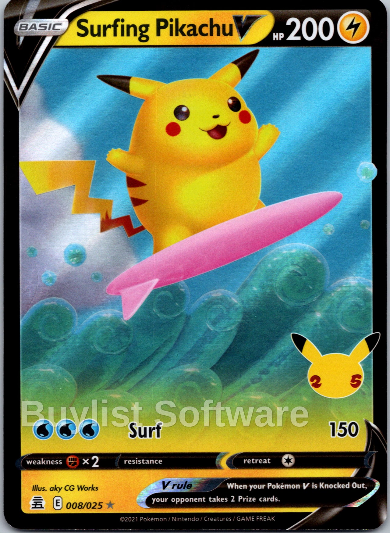 Surfing Pikachu V