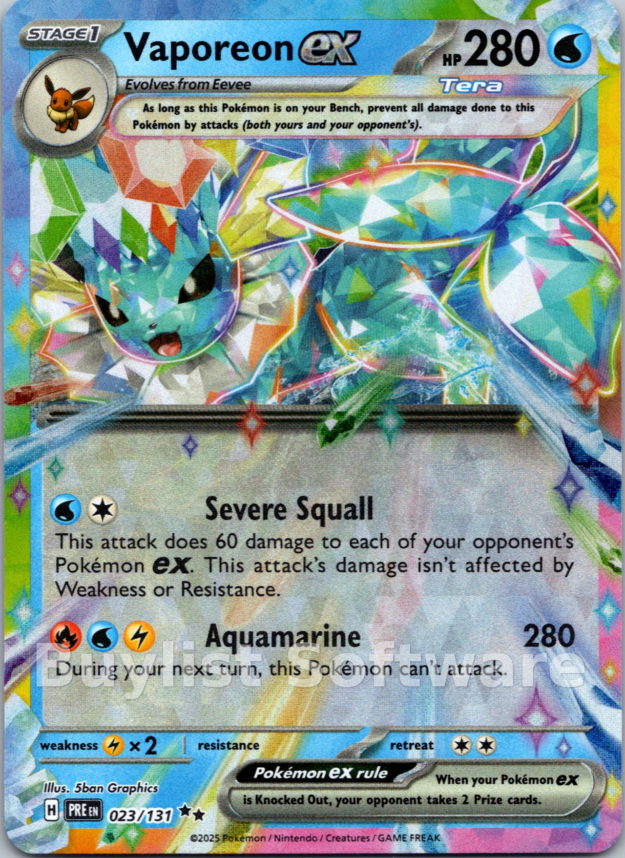 Vaporeon ex