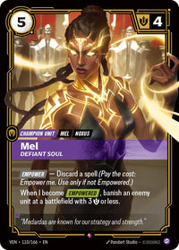 Mel, Defiant Soul