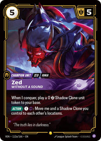 Zed, Without a Sound (Alternate Art)