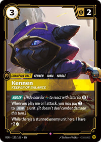 Kennen, Keeper of Balance