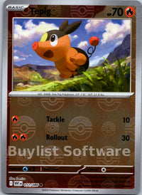 Tepig (Poke Ball Pattern) [011/086] [White Flare] Holofoil