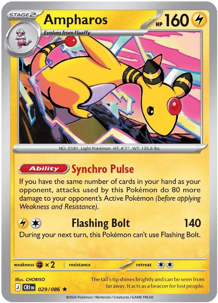 Ampharos [029/086] [Chaos Rising] Holofoil