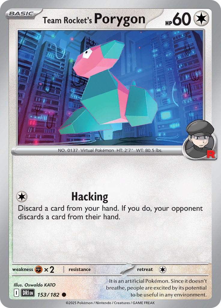 Team Rocket's Porygon 153/182