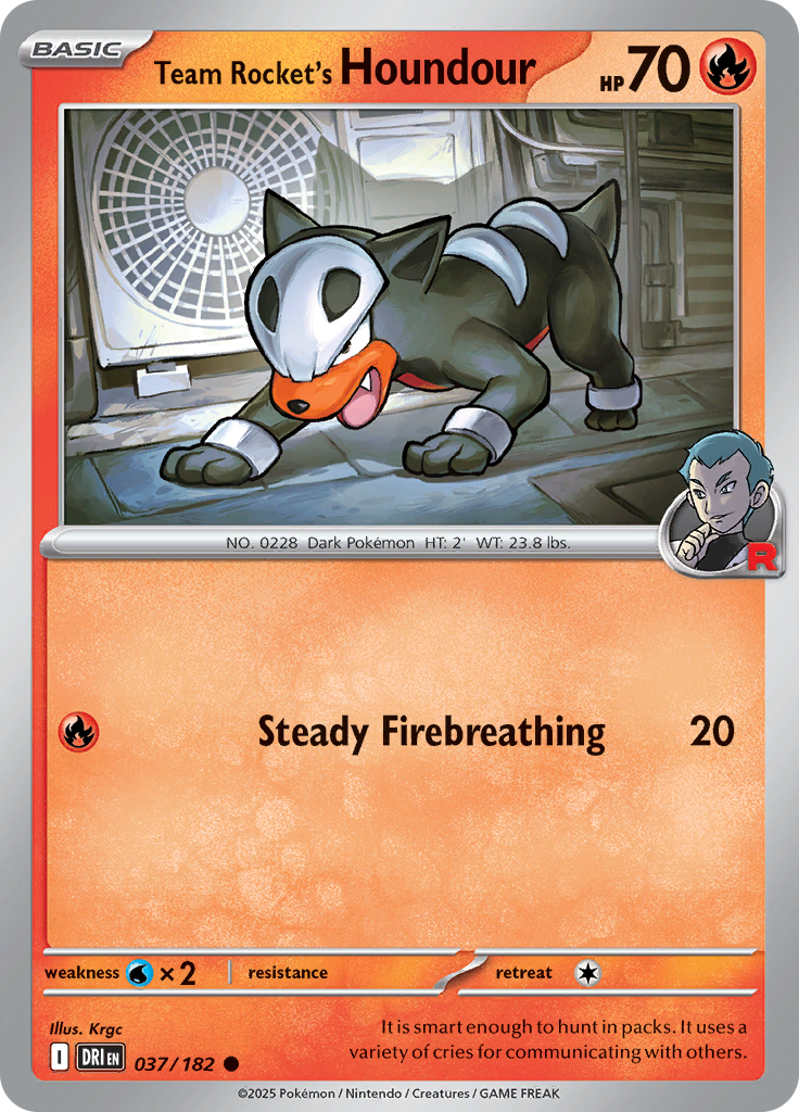 Team Rocket's Houndour 037/182