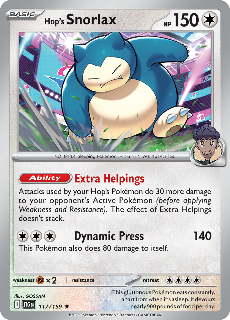 Hop's Snorlax 117/159