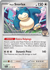 Hop's Snorlax 117/159