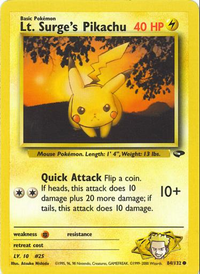 Lt. Surge's Pikachu 084/132
