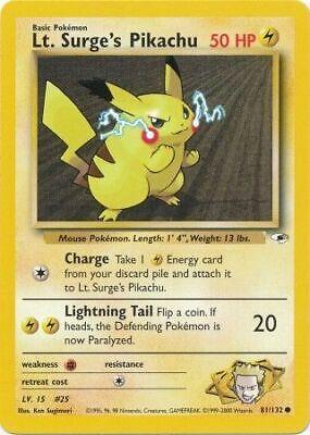 Lt. Surge's Pikachu 81/132